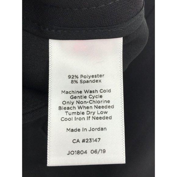 Talbots Stretch Trouser Dress Straight Leg Pant Black 12 - Picture 6 of 6